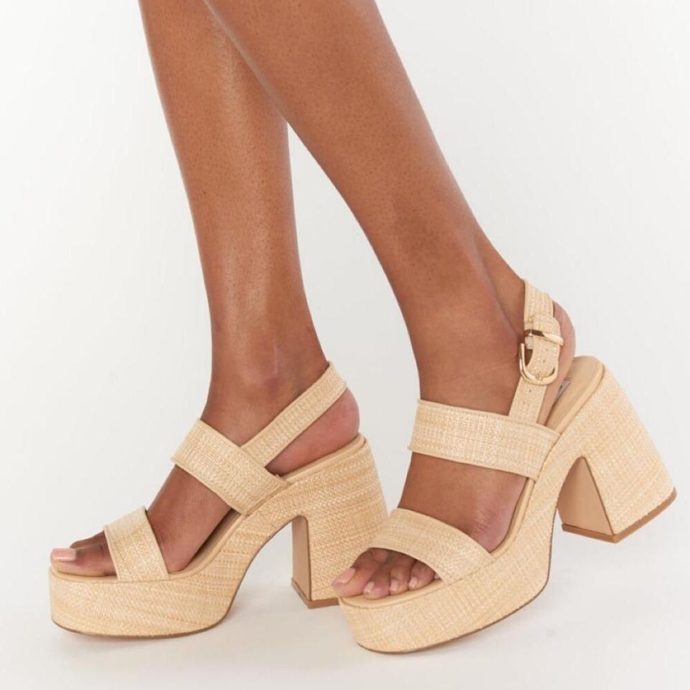Steve-madden Women's Tan and Cream Sandals